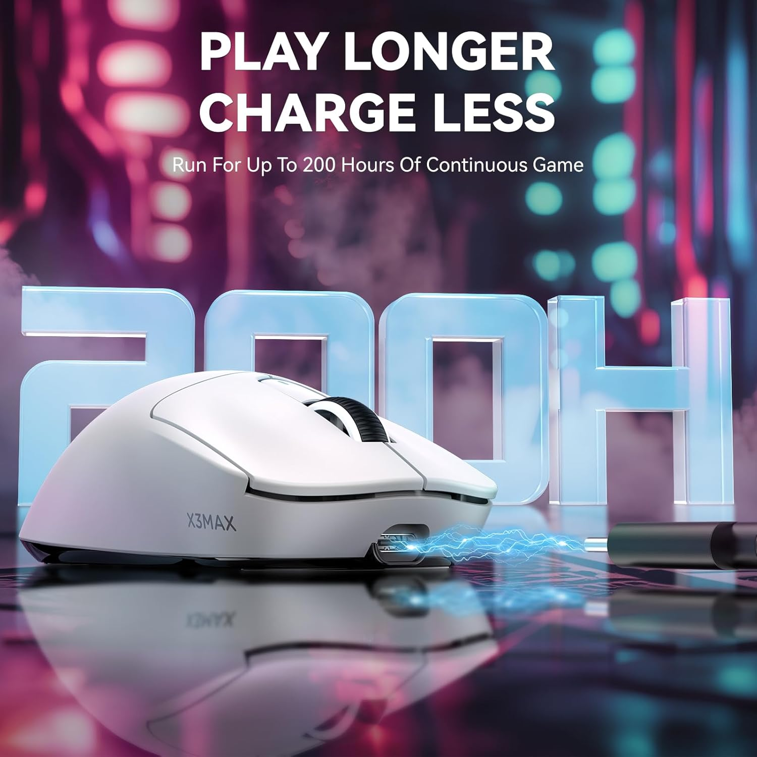 Attack Shark X3MAX PAW-3950 Wireless Gaming Mouse - Black Attack Shark X3MAX PAW-3950 Wireless Gaming Mouse - Black